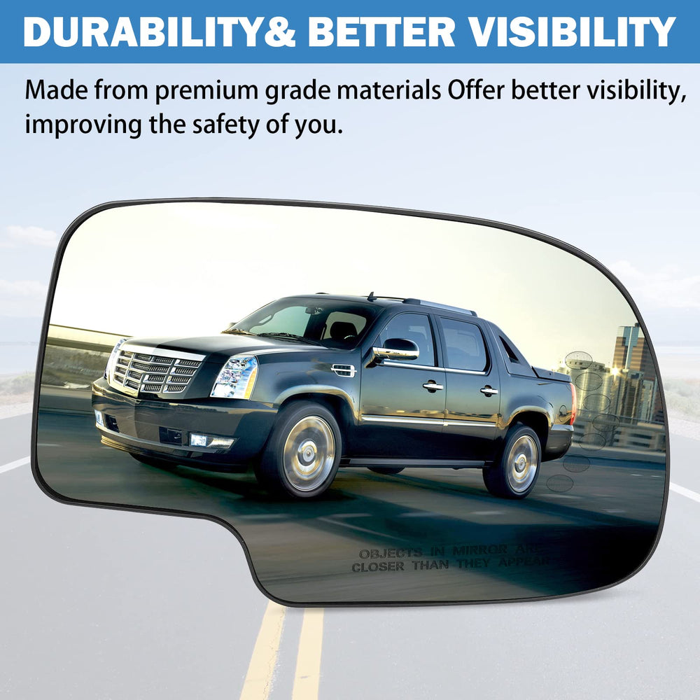 Yikesai passenger-side mirror with LED turn signal for safer lane changes