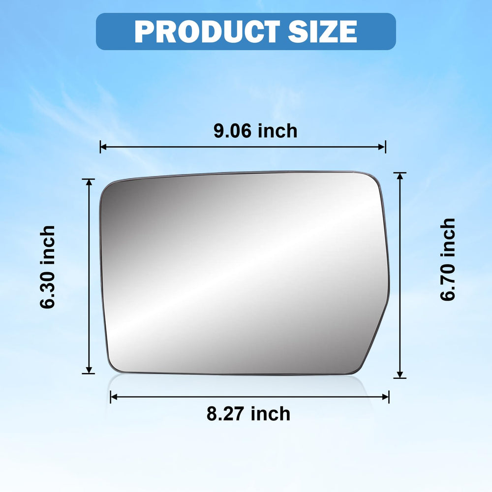 Yikesai replacement mirror glass for Ford F-150 2004-2014
