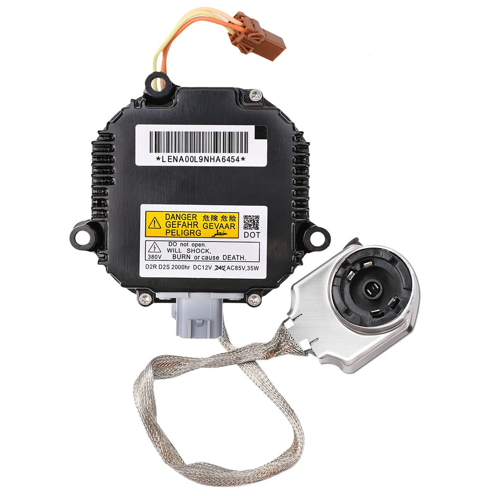 Yikesai xenon ballast front view showcasing compact OEM design for HID reliability.