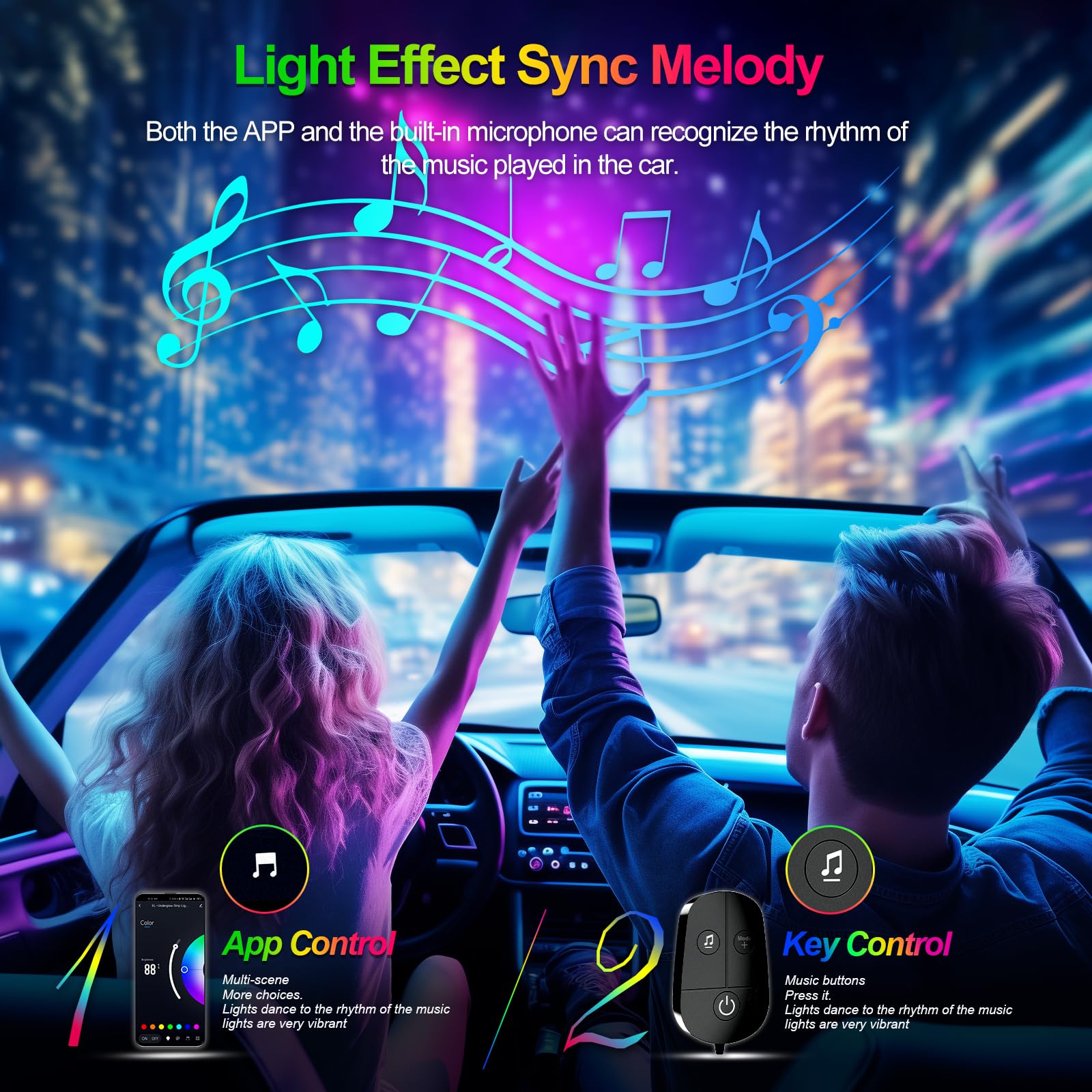 YiLaie music mode microphone syncs lights to your playlist