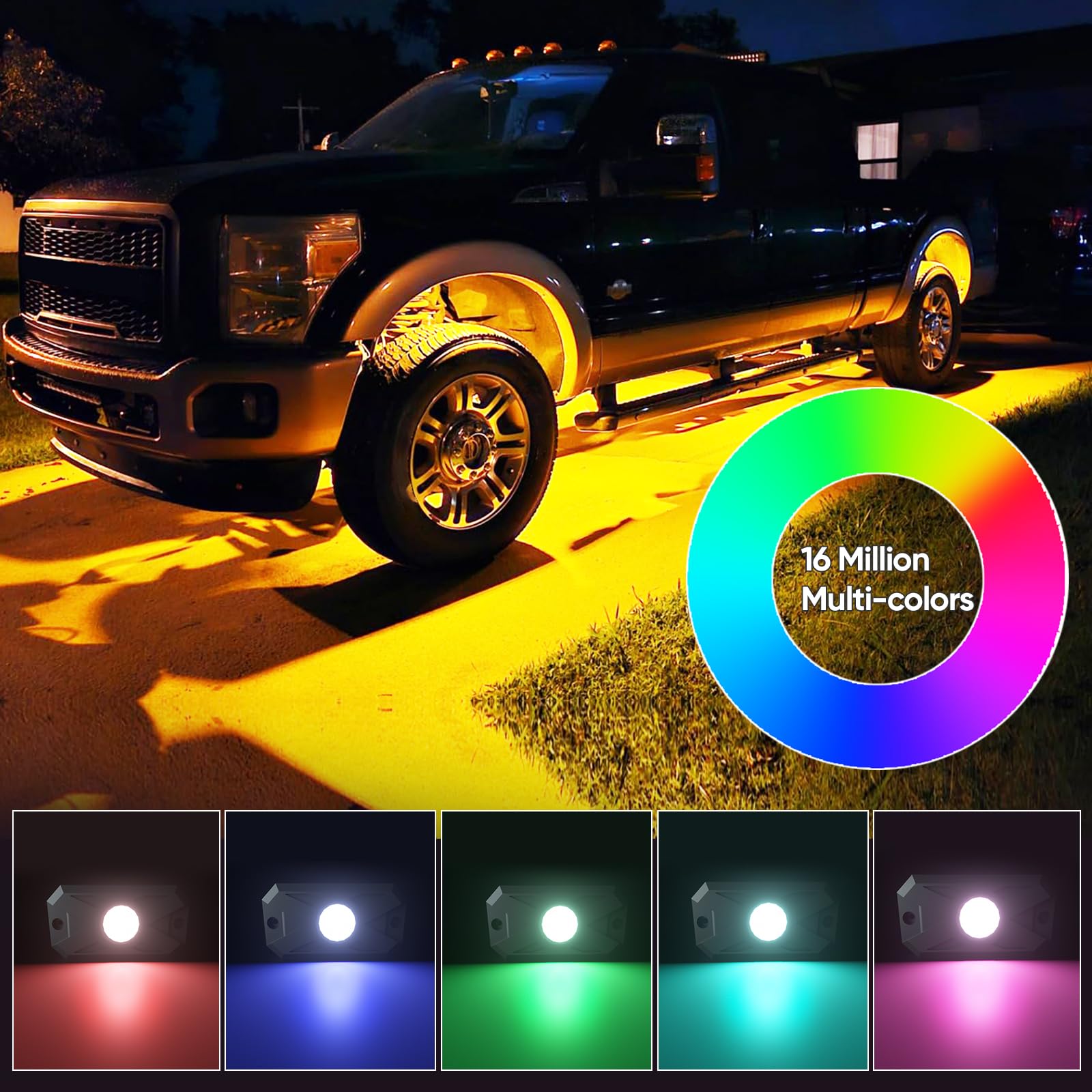 YiLaie 50 000-hour LEDs offer long-lasting color enjoyment on rugged terrain.