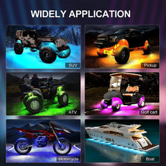 YiLaie multi-color modes offer vibrant underglow to match your style.