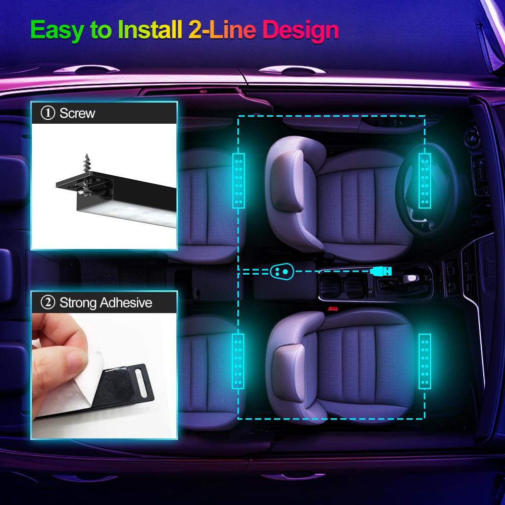 YiLaie under-dash installation is quick with USB power