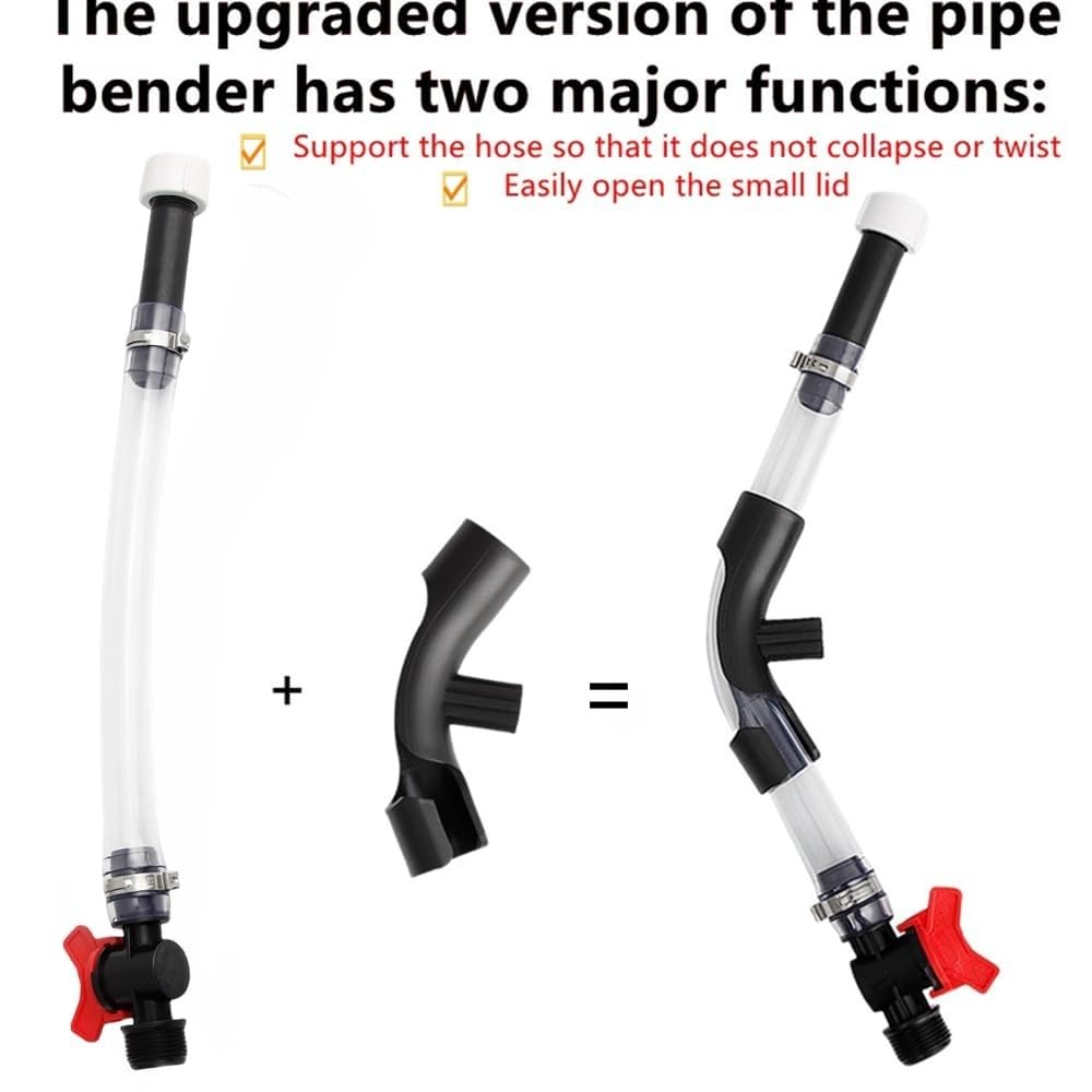 Yilenxuri hose bender dual-function keeps hose aligned and acts as bottle opener.