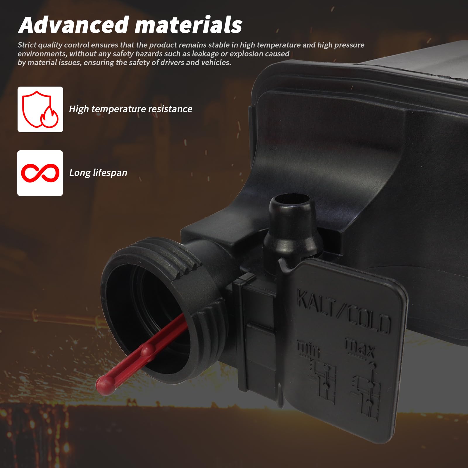 YINAVAGAD OEM-compatible reservoir fits BMW E46 and X3/X5 models for easy replacement.