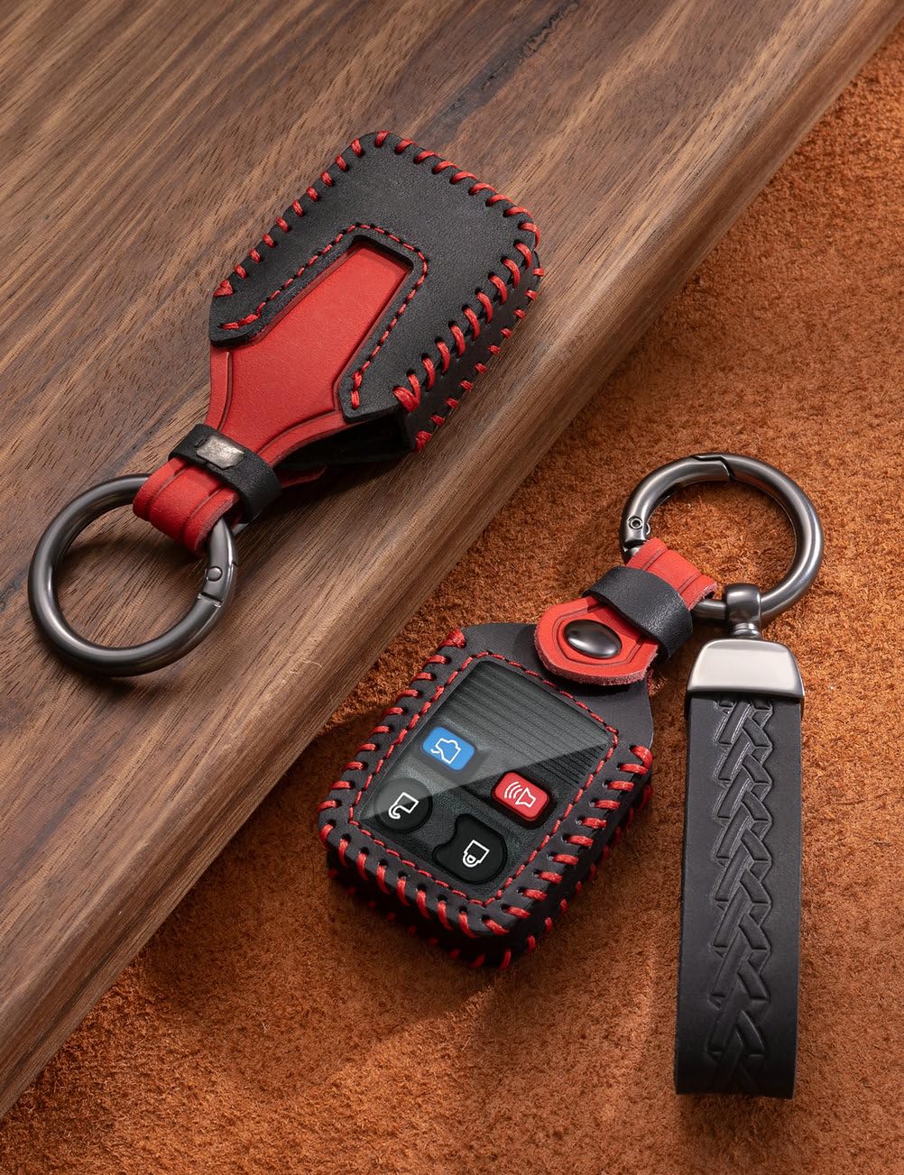 YINEOR leather fob cover packaging for easy gifting and display.