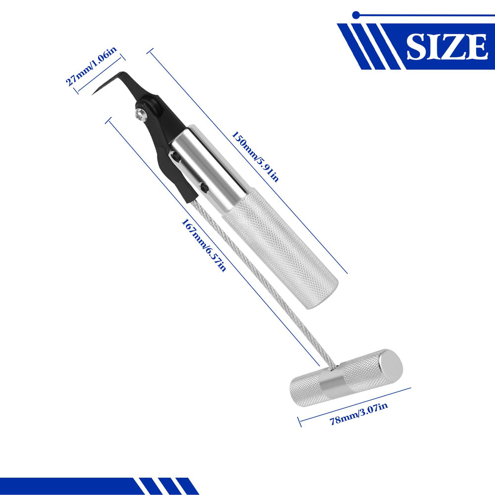 Yinhing tool removes seal rubber around glass for cleaner windshield separation