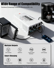 Yinleader 5000W inverter LCD display shows real-time status