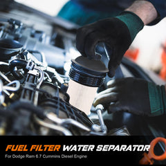 Yinlowa water separator for 6.7L Cummins fuel system reduces water contamination