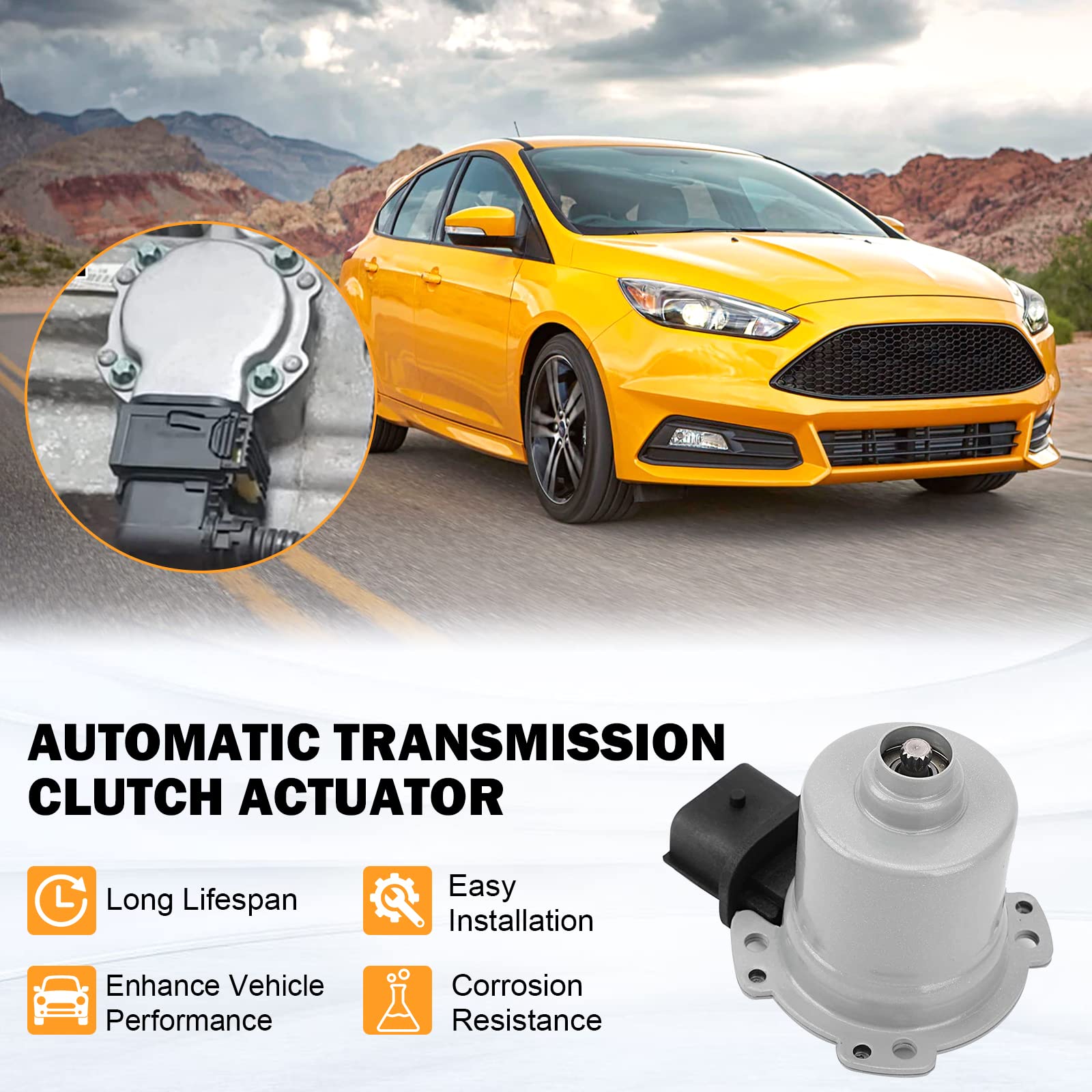 Yinlowa AE8Z7C604A actuator side view showing compact, installation-ready design.