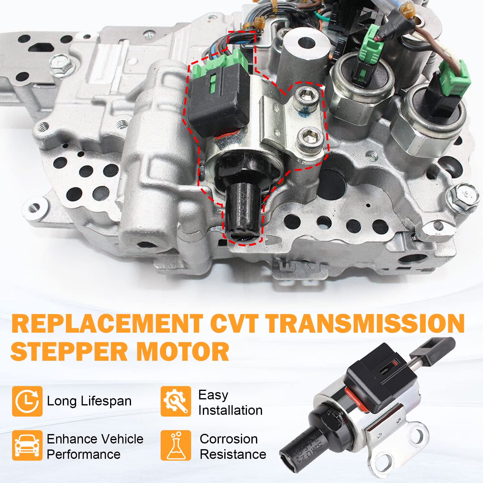 Yinlowa CVT stepper motor in box shows packaging quality.