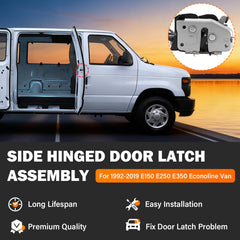 Yinlowa E-series van latch cable close-up highlights durable housing.