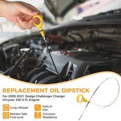 Yinlowa dipstick with clear oil level scale improves readability