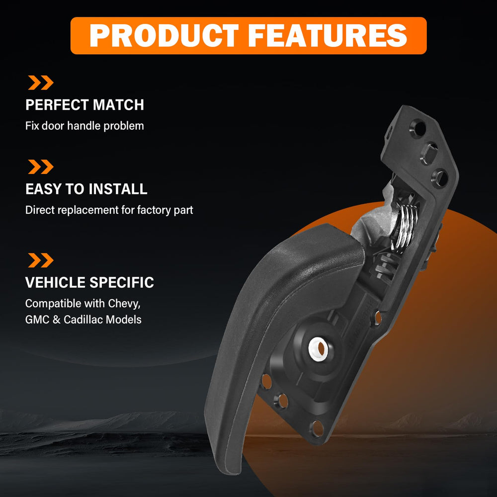 Yinlowa front left door handle replacement 20833606 aligns with factory fit and finish.