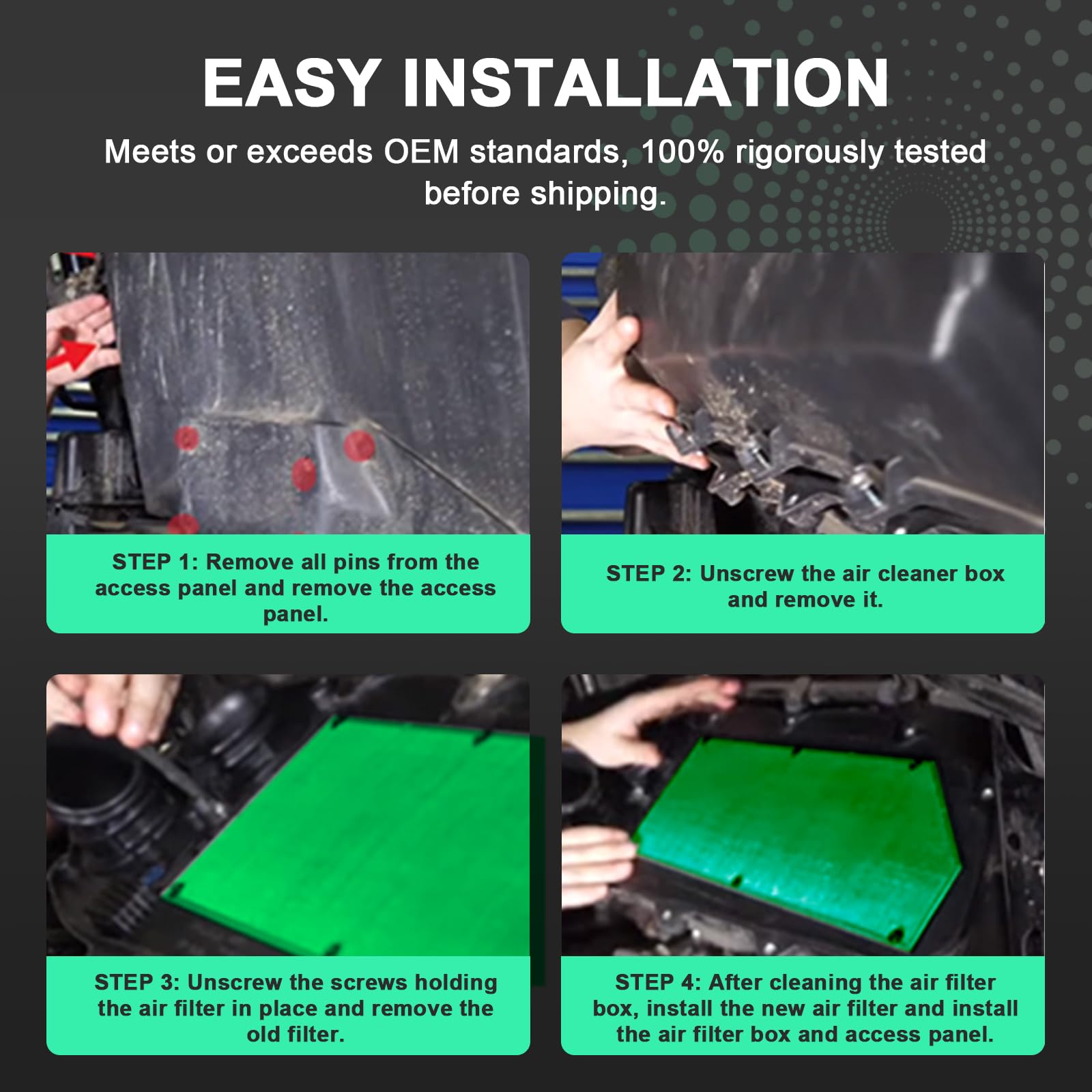 Yinlowa heavy-duty PU seal ensures leak-proof air intake