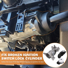 Yinlowa ignition lock installed in dashboard demonstrates seamless integration with vehicle cockpit.