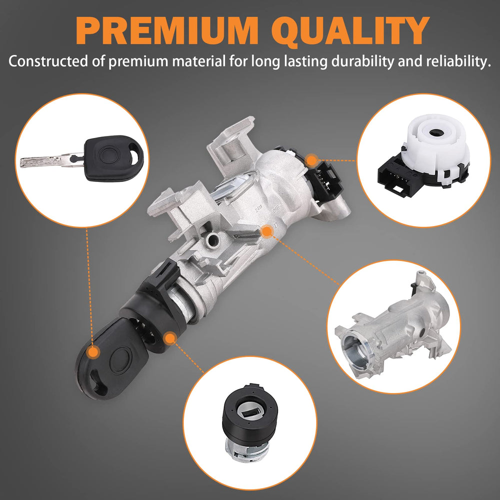 Yinlowa lock housing with keys side angle shows plug-and-play compatibility for DIY installs.