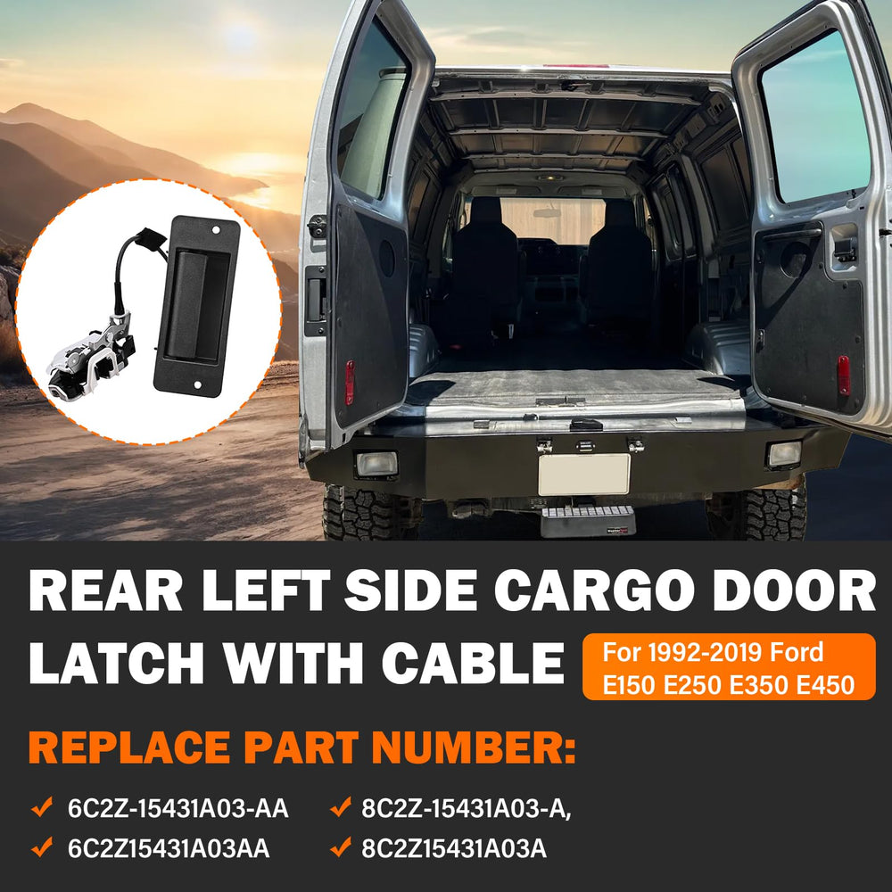 Yinlowa integrated handle on left-side latch for Ford E-Series