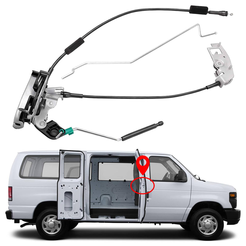 Yinlowa right-side hinged latch close-up for Ford E-series enhances door security.