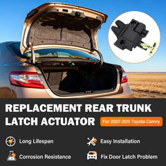 Yinlowa tailgate lock actuator assembly for Camry with smooth operation
