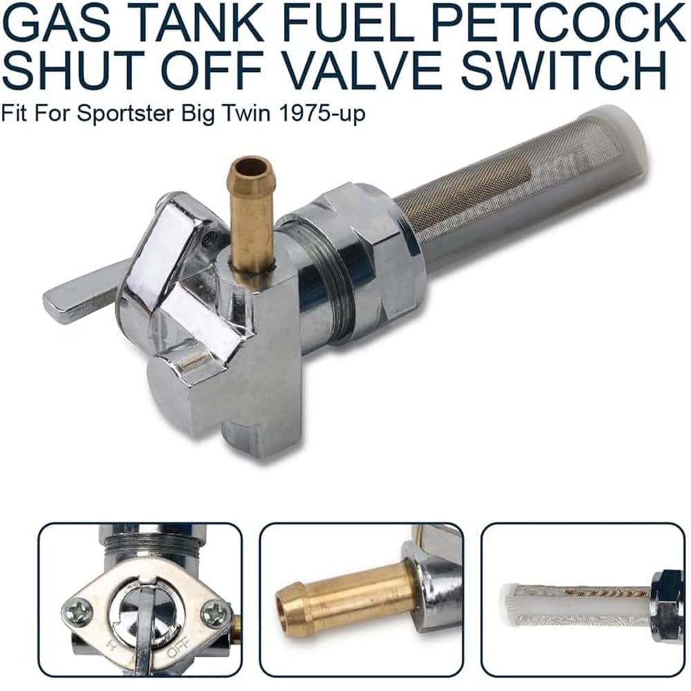 YINNCKE Road King fuel valve simplifies maintenance checks.