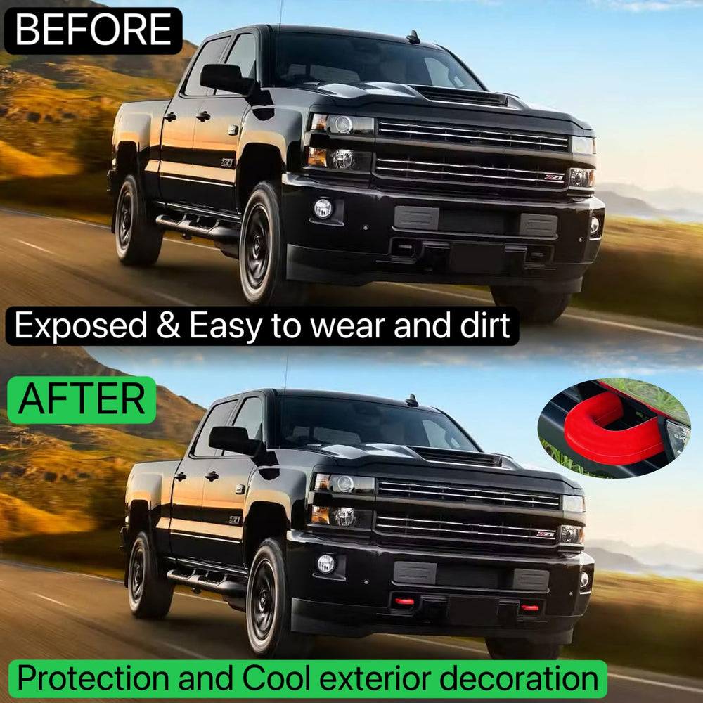 Yinnianets tow hook cover durable rubber protection against dust and water