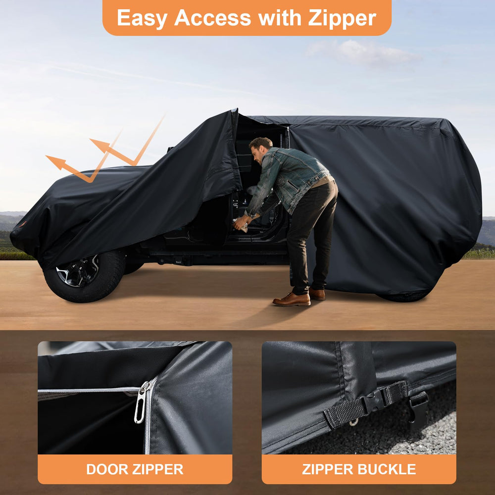 YINOK spare tire accommodation ensures precise fit for varied Jeeps.