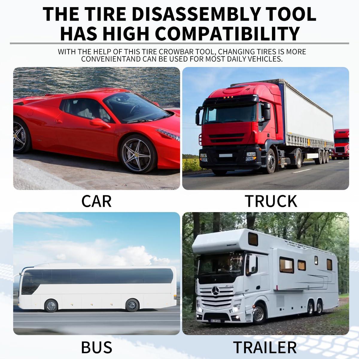 YINZIDUOLAI professional tire changing tool for on-the-go maintenance
