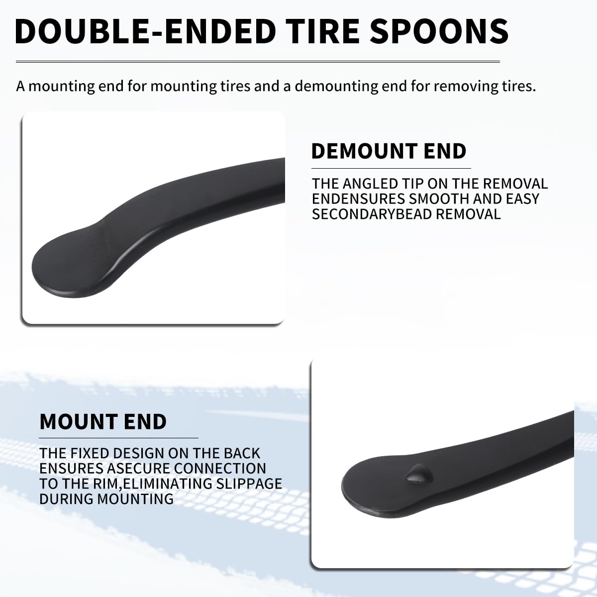 YINZIDUOLAI tire bar head grip design for comfortable handling