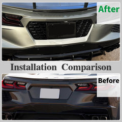 Bolt-on installation requires no drilling for quick Corvette upgrade.
