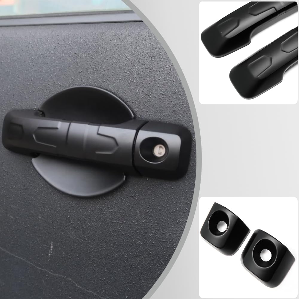 Yipmotiv matte finish door handle covers resist glare and wear