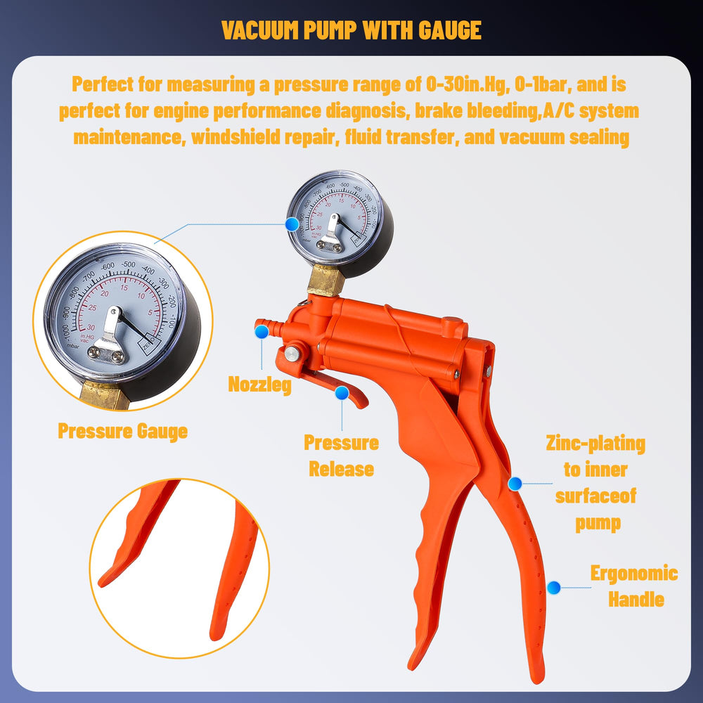 Transparent hoses provide visibility to prevent spills during operation.