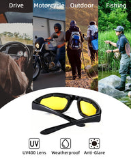 YISUGOOC gray lenses reduce glare for daytime riding.