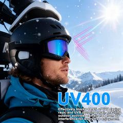 YISUGOOC dirt bike goggles side view highlighting adjustable strap for secure fit