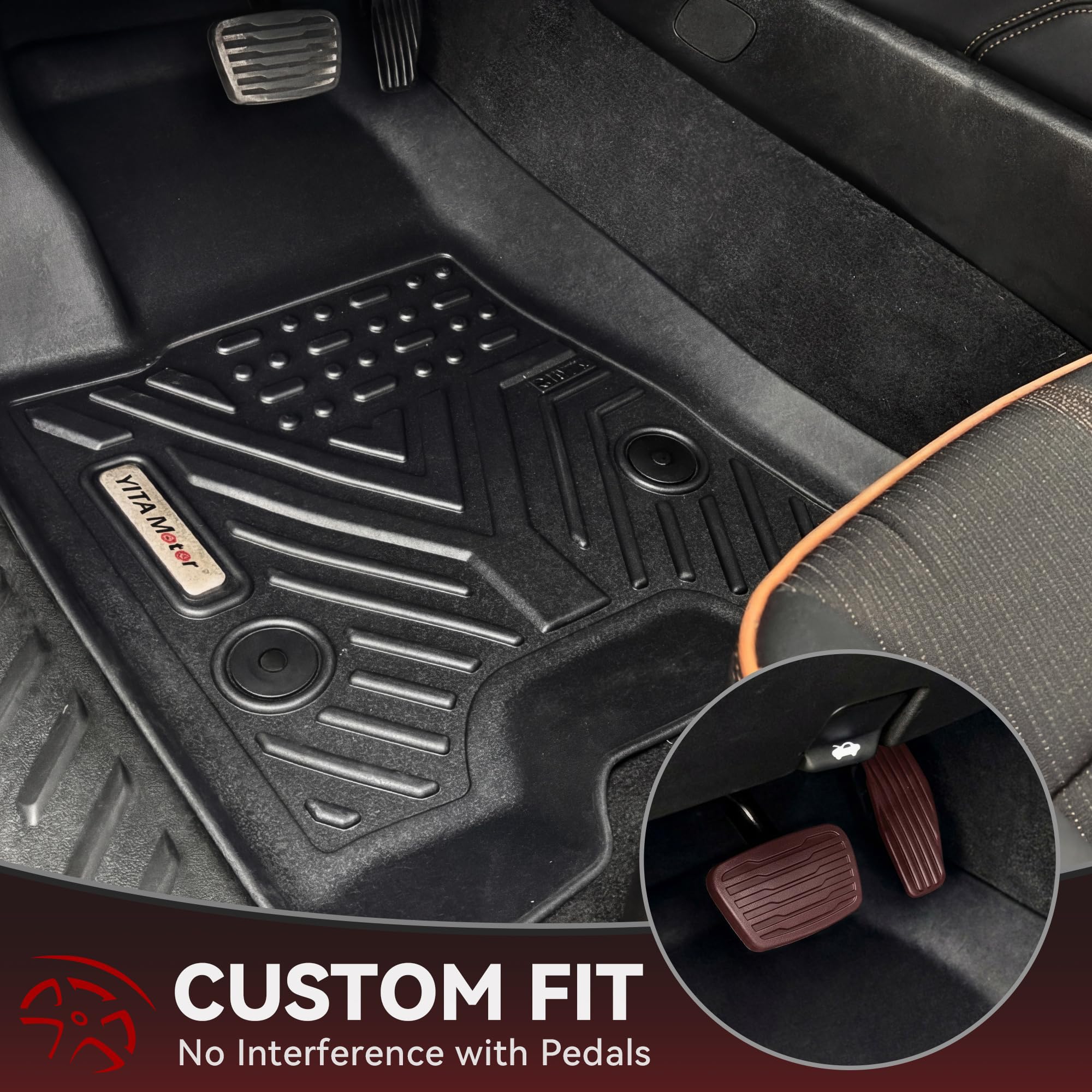 YITAMOTOR rear-row edge-to-edge protection for GMC Canyon crew cab.