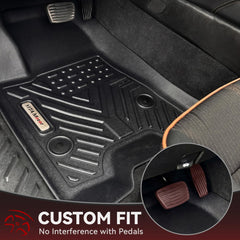 YITAMOTOR rear-row edge-to-edge protection for GMC Canyon crew cab.