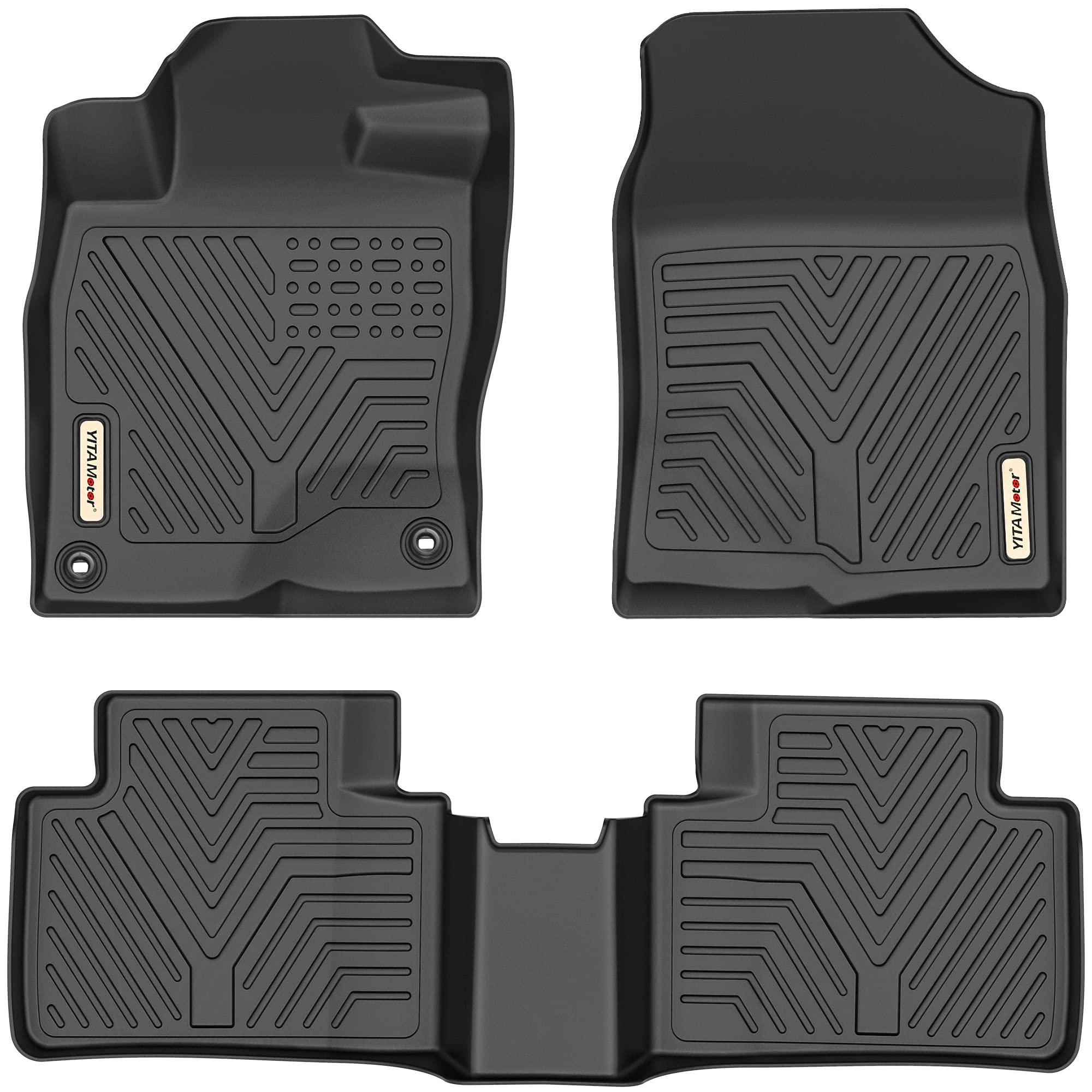 YITAMOTOR Civic front floor mats provide all-weather protection for the driver's area