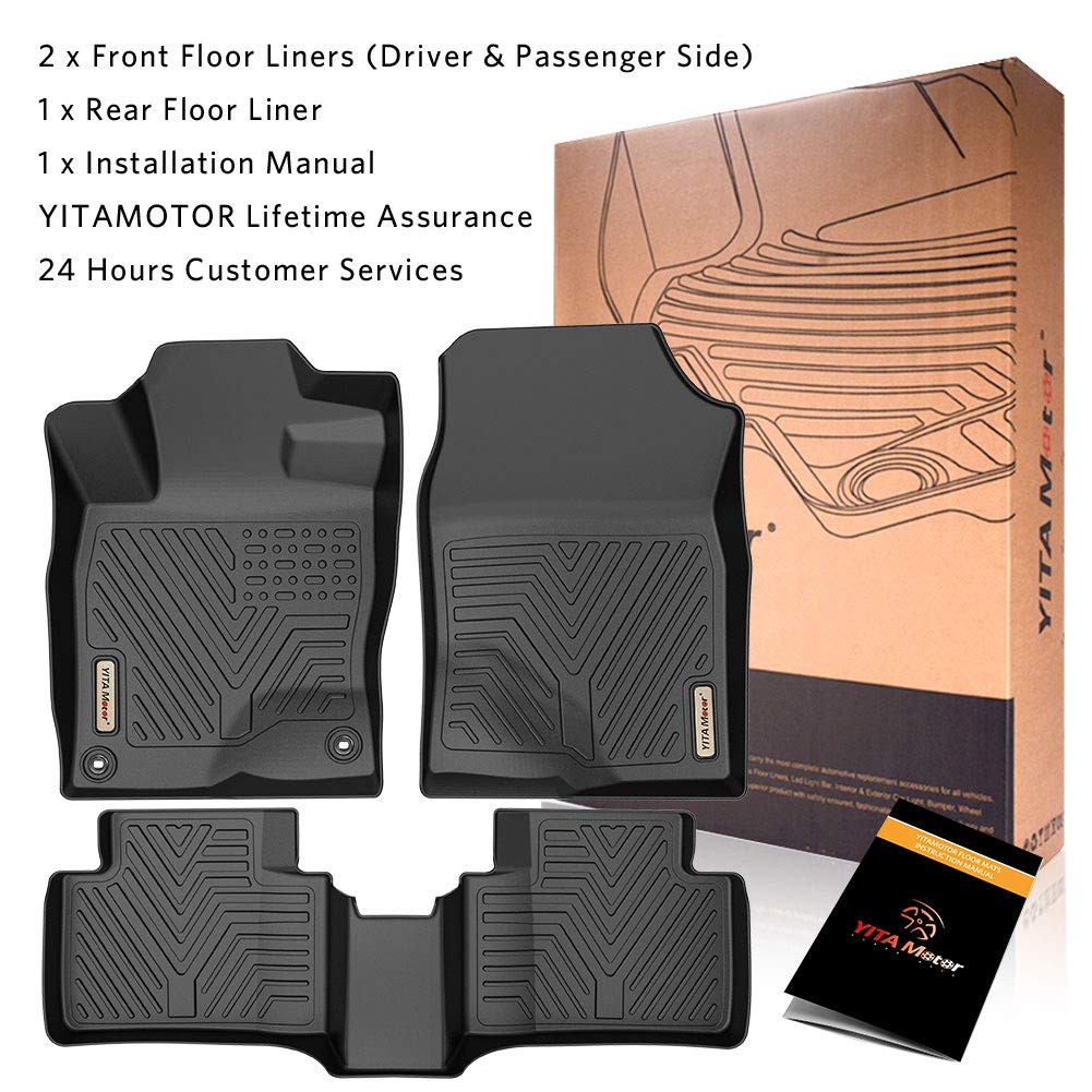 YITAMOTOR Civic all-weather coverage protects carpets and interior