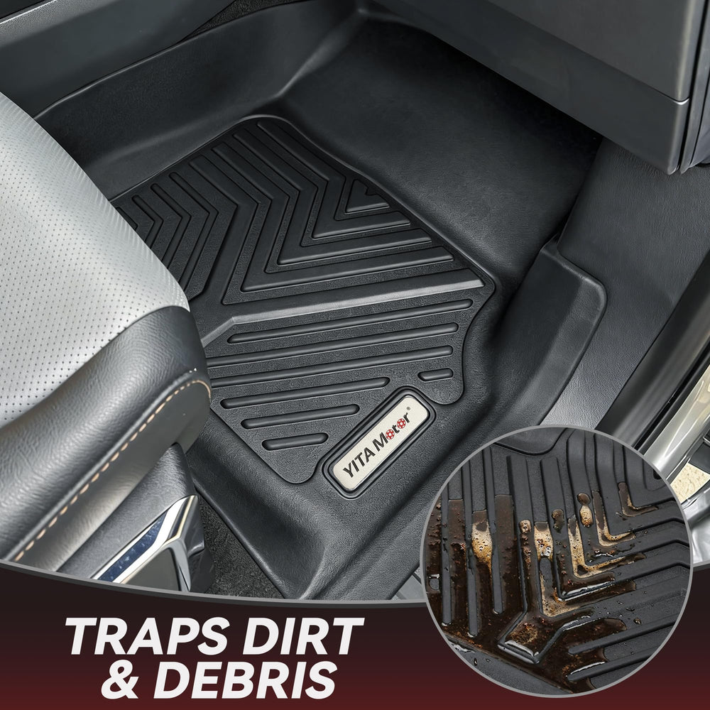 YITAMOTOR CR-V mats demonstrate channel protection and spill containment.