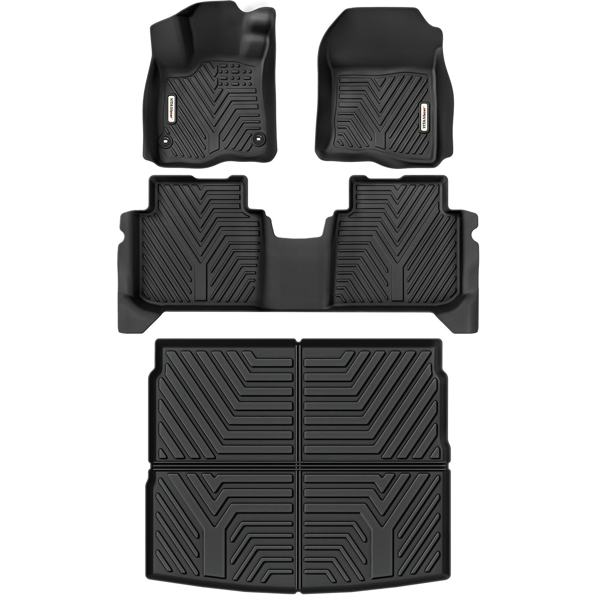 YITAMOTOR CR-V floor mats upper position protect cargo area from spills and dirt.