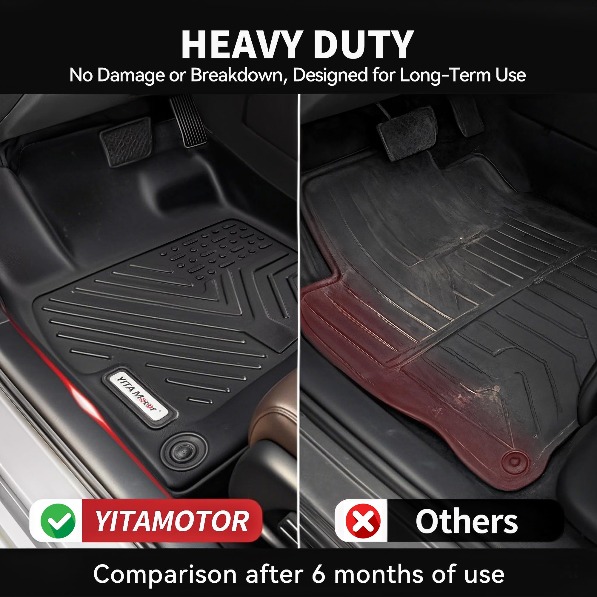 YITAMOTOR CX-5 mats include TPE material for durability and flexibility.