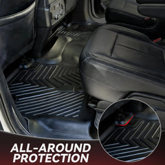 YITAMOTOR Expedition second-row floor mats protect seating area.