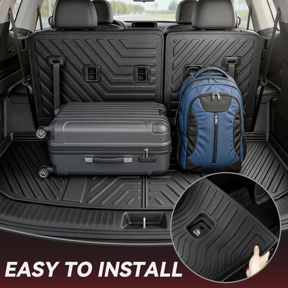 YITAMOTOR Floor mats with anti-slip clips prevent shifting.