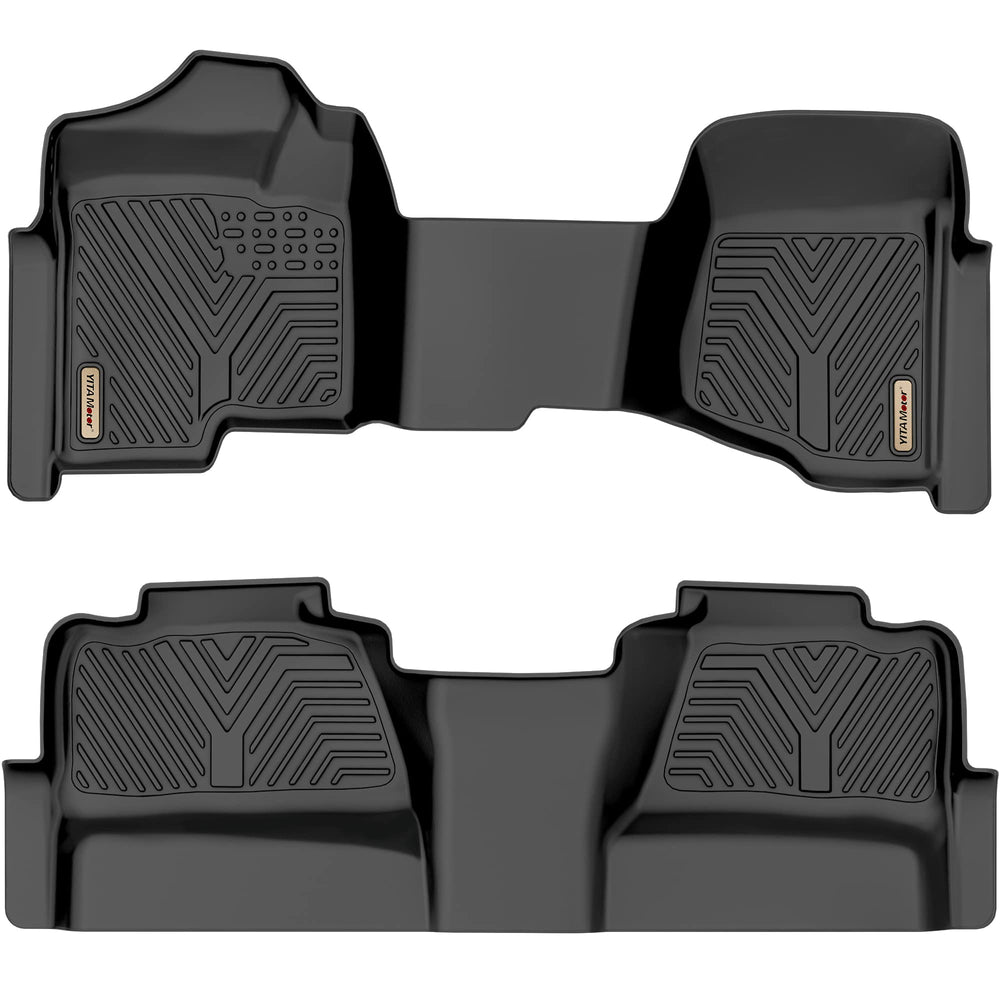 YITAMOTOR floor mats front-row fit for Silverado/Sierra cab, tailored protection.
