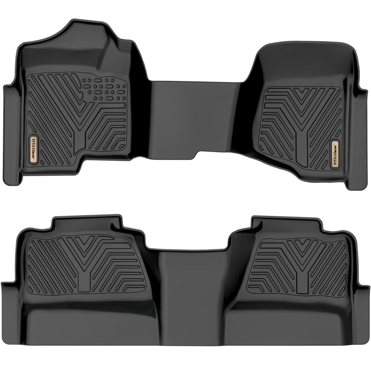 YITAMOTOR floor mats front-row fit for Silverado/Sierra cab, tailored protection.