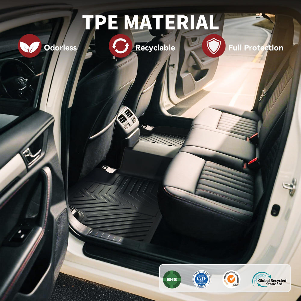 YITAMOTOR Floor mats with raised edges trap dirt and moisture effectively