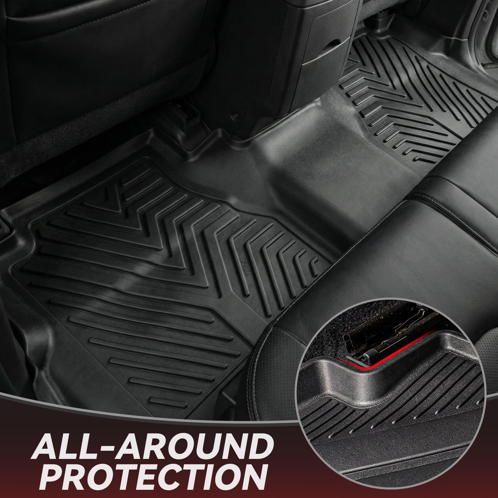 YITAMOTOR Frontier mats with non-slip edges preventing shifting during travel