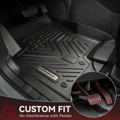 YITAMOTOR Frontier floor mats second row showing raised edge for spill containment
