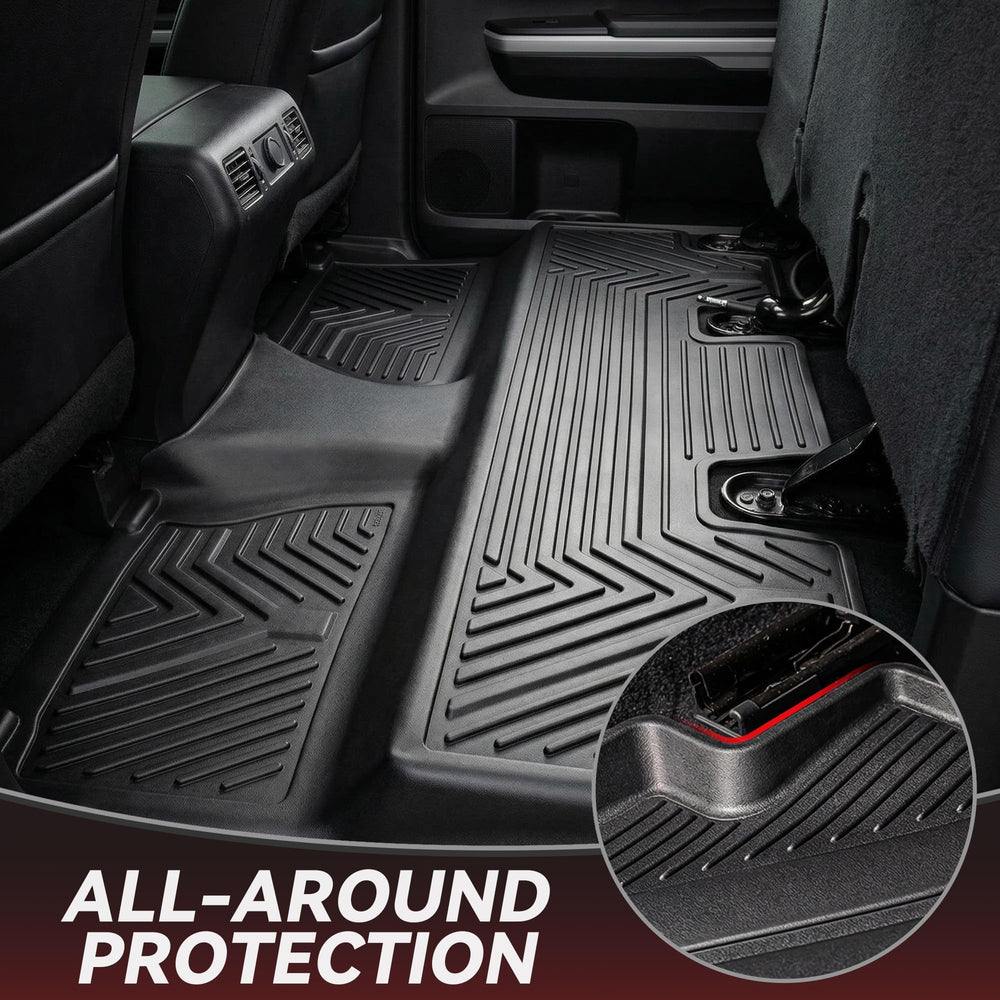 YITAMOTOR Gen2 mats cover under second row area for complete interior protection