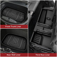 YITAMOTOR passenger-side mat close-up emphasizes triple-layer durability.